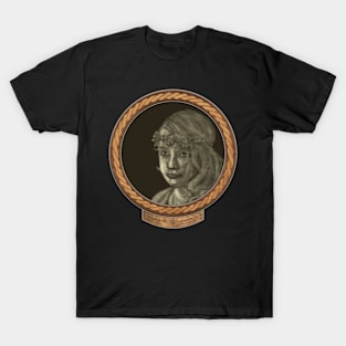 Melancholy Girl (frame coper celtic rope fabric rim) T-Shirt